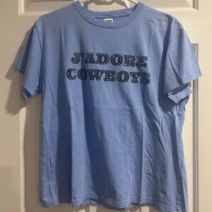 PINK Victoria's Secret J'adore Cowboys tee shirt